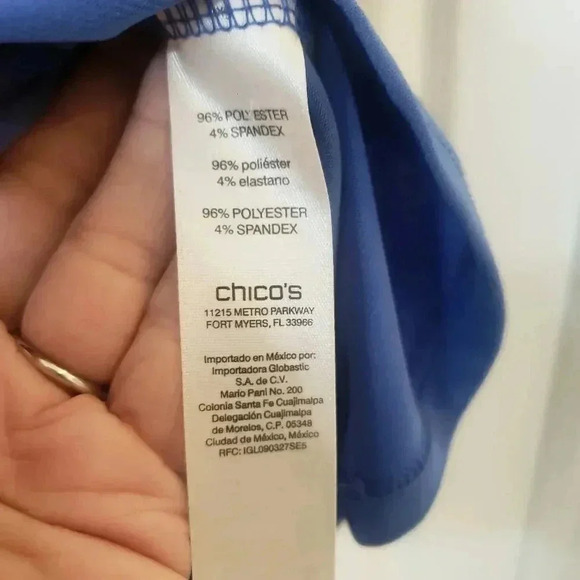 Chico's Peek-A-Boo Cutout Top - Picture 4 of 5